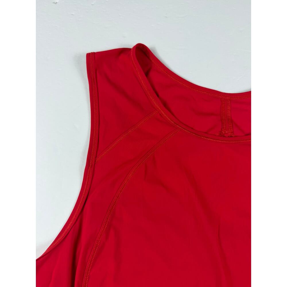 Lululemon Sculpt Tank Size 12 Dark Red Racerback Running Workout Top - Picture 4 of 12